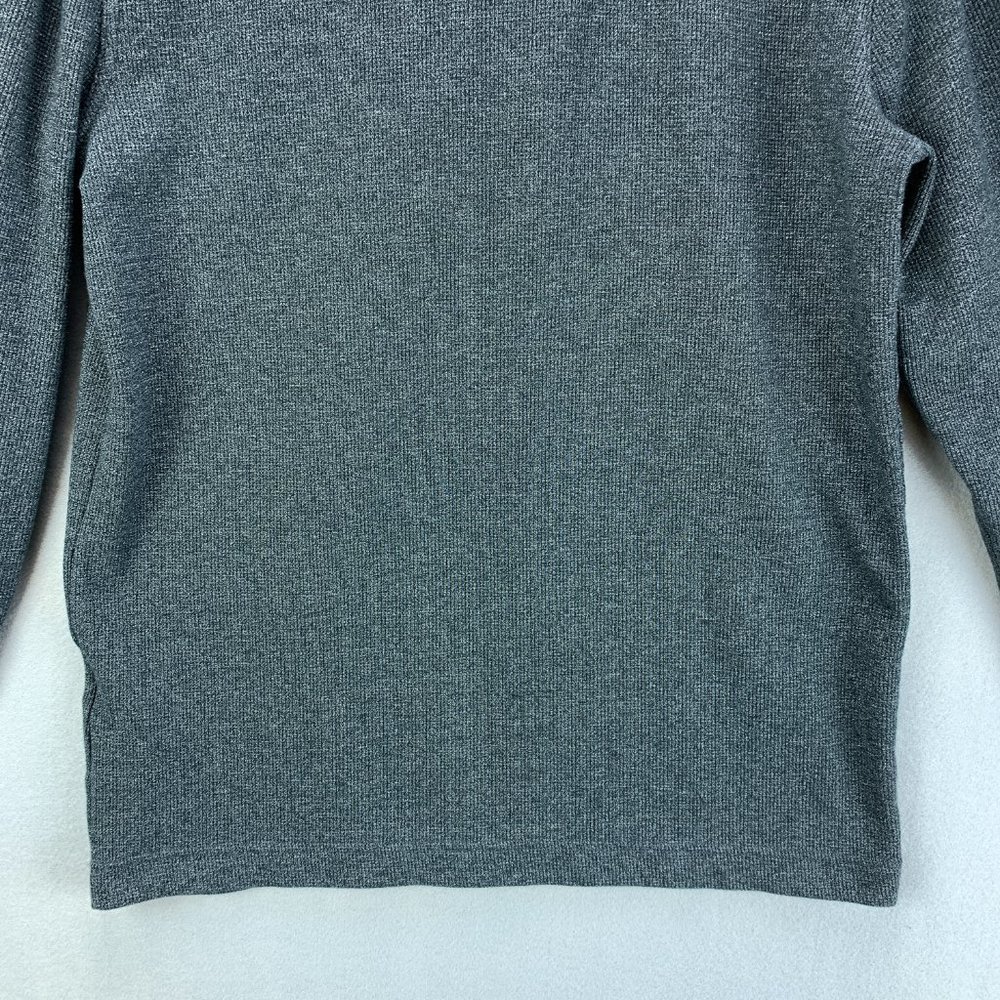 **SOLD**Banana Republic Mens Shirt Large Gray Long Sleeve Thermal Snap Pockets - Picture 6 of 12